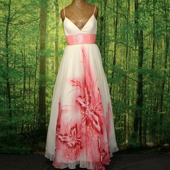Blush Prom Dresses & Skirts - BLUSH PROM Floral Homecoming Wedding Ball Gown